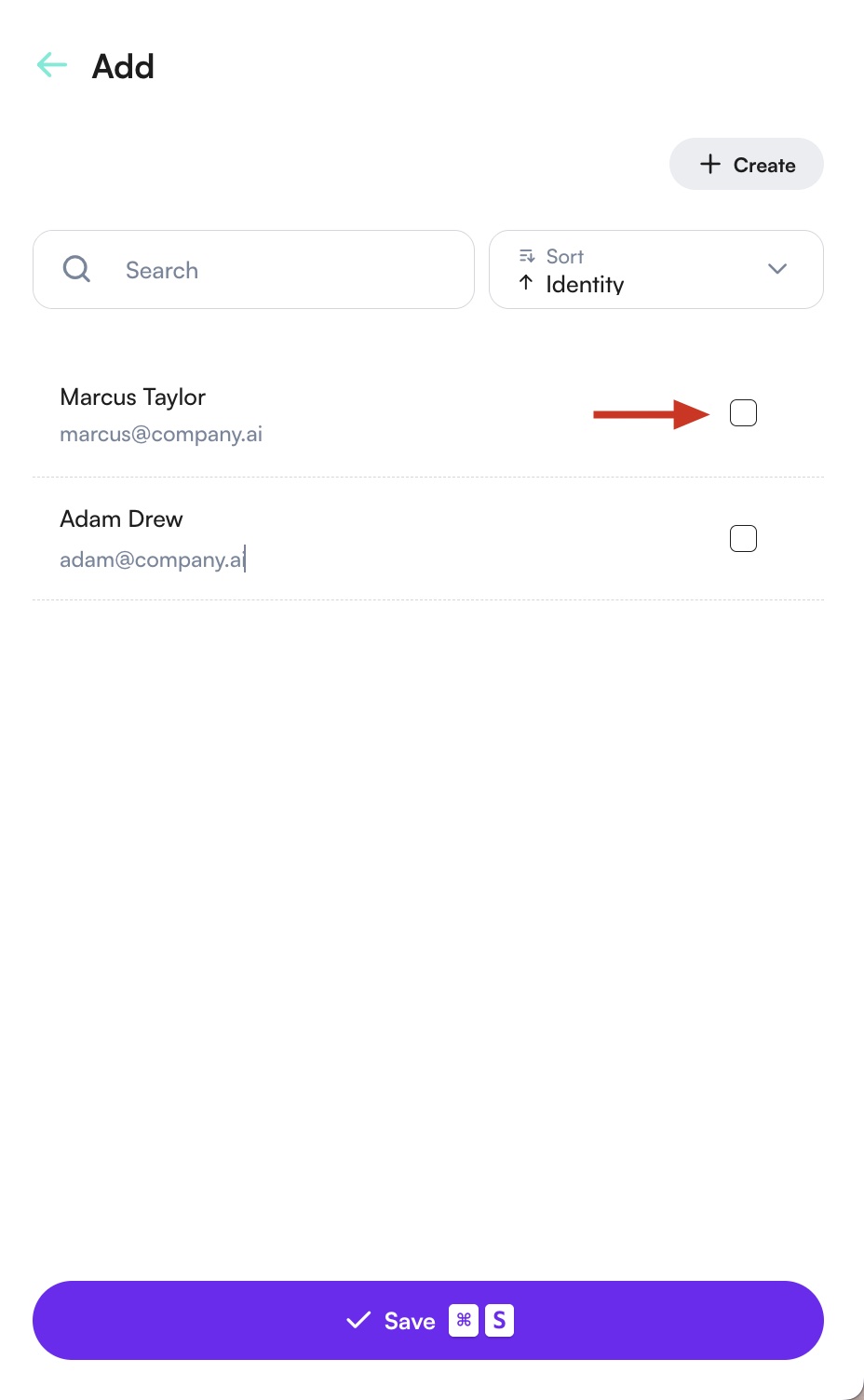 Çalışma Grubuna Kullanıcı Seçimi